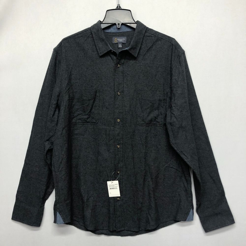 NWT Wallin & Bros. Men Long Sleeve Button Shirt Size XL Extra Large B210 -12